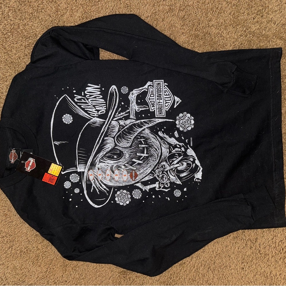 Harley-Davidson Black T-Shirt with Logo Tag